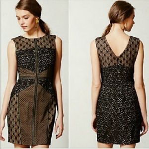NWT Anthro  Heartloom Topography Black Dress L